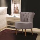 Poltrona Marsala Com Tecido Poliéster - Cinza