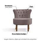 Poltrona Marsala Com Tecido Poliéster - Cinza