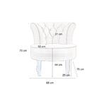 Poltrona Marsala Com Tecido Poliéster - Cinza