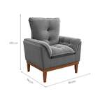 Poltrona Marselha Cinza