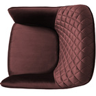 Poltrona Marselha Pés Palito Duo Veludo Marsala