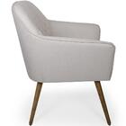 Poltrona Marselha Pés Palito Linho Cru