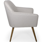 Poltrona Marselha Pés Palito Linho Cru