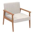 Poltrona Marti Bege E Nogueira