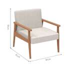 Poltrona Marti Bege E Nogueira