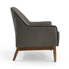 Poltrona Martina Matelasse Veludo Poliéster Marrom C-388 Base