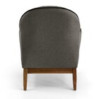 Poltrona Martina Matelasse Veludo Poliéster Marrom C-388 Base