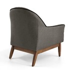 Poltrona Martina Matelasse Veludo Poliéster Marrom C-388 Base