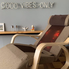 Poltrona Massageadora Shiatsu Lounge Com Pés De Madeira