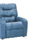 Poltrona Matrix Reclinável Azera - Azul Suede Amassado