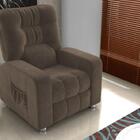 Poltrona Matrix Reclinável Azera - Veludo Marrom Escuro