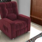 Poltrona Matrix Reclinável Azera - Veludo Vinho