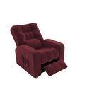 Poltrona Matrix Reclinável Azera - Veludo Vinho
