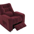 Poltrona Matrix Reclinável Azera - Veludo Vinho