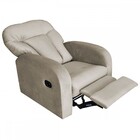 Poltrona Matrix Reclinável Bronco - Capuccino Veludo