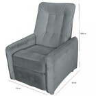 Poltrona Matrix Reclinável Sandero  - Cinza Light