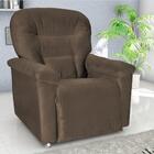 Poltrona Matrix Reclinável Troller - Veludo Marrom