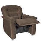 Poltrona Matrix Reclinável Troller - Veludo Marrom