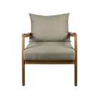 Poltrona Maya Agarb Decor Linho Bege