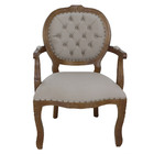 Poltrona Medalhão Capitonê E Tachas Verniz Imbuia E Veludo Be