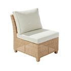 Poltrona Medena Rattan 79x60x78cm Cinza Naterial