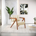 Poltrona Melissa Corino Base De Madeira Castanho D03 - D'ross