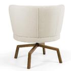 Poltrona Melissa Ka Castanho B309 Veludo Bege