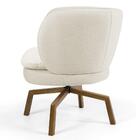 Poltrona Melissa Ka Castanho B309 Veludo Bege