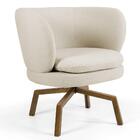 Poltrona Melissa Ka Castanho C107 Linho Bege