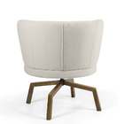 Poltrona Melissa Rústico Bege B-172 Base Spider Giratória - D