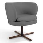 Poltrona Melissa Xis B-317 Veludo Cinza