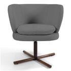 Poltrona Melissa Xis B-317 Veludo Cinza