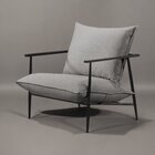 Poltrona Metal Industrial Agatha Luxo Cinza