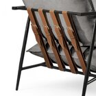 Poltrona Metal Industrial Agatha Luxo Cinza