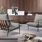 Poltrona Metal Industrial Agatha Luxo Cinza