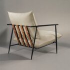 Poltrona Metal Industrial Agatha Luxo Off White