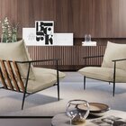 Poltrona Metal Industrial Agatha Luxo Off White