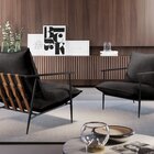 Poltrona Metal Industrial Agatha Luxo Preto