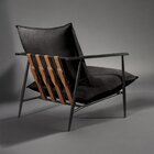 Poltrona Metal Industrial Agatha Luxo Preto