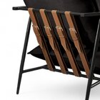 Poltrona Metal Industrial Agatha Luxo Preto