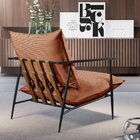 Poltrona Metal Industrial Agatha Luxo Terracota