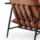 Poltrona Metal Industrial Agatha Luxo Terracota