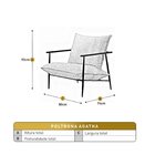 Poltrona Metal Industrial Agatha Luxo Verde