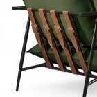 Poltrona Metal Industrial Agatha Luxo Verde