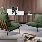 Poltrona Metal Industrial Agatha Luxo Verde