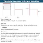 Poltrona Mh-3784 Herval Madeira Eucalipto Estofado Bege Base
