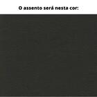 Poltrona Mh-3787 Herval Madeira Laca Fosca Preta Assento Esto