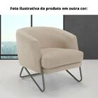 Poltrona Mh-3788 Herval Base Metal Laca Fosca Preto Metalizad