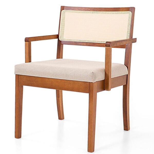 Poltrona Mh-3793 Herval Madeira Maciça Com Palha Natural Linh