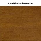 Poltrona Mh-3794 Herval Madeira Amêndoa Assento Estofado Bege